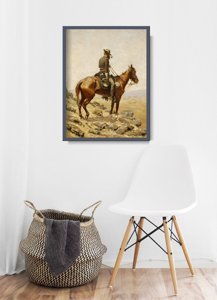 Plakat w stylu retro Frederic Remington The Lookout