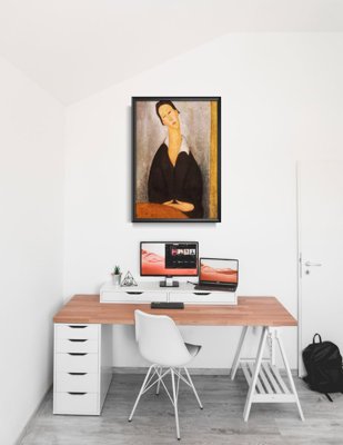 Plakatyw stylu retro Amedeo Modigliani Portret polskiej kobiety