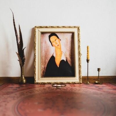 Plakatyw stylu retro Amedeo Modigliani Portret polskiej kobiety