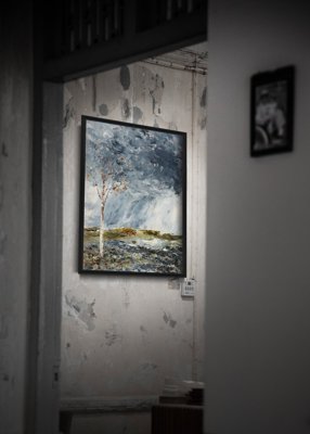 Retro plakat August Strindberg Björken The Birch Tree I