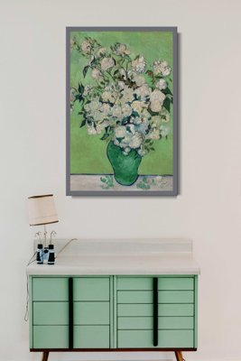 Plakat w stylu vintage Róże Van Gogh