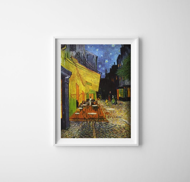 Plakat na ścianę Taras kawiarni w nocy Vincent Van Gogh