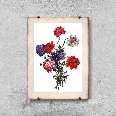 Plakat w stylu vintage Bukiet kwiatowy