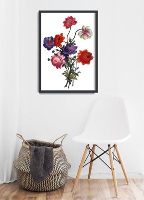 Plakat w stylu vintage Bukiet kwiatowy