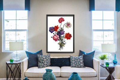 Plakat w stylu vintage Bukiet kwiatowy