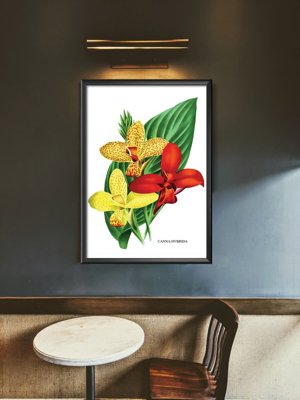 Plakat vintage Kwiaty 1957