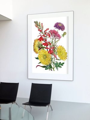 Plakat na ścianę Nadruk kwiatu jesieni