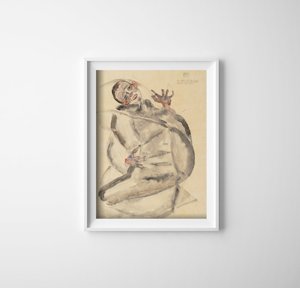 Plakat retro Dla sztuki Egon Schiele