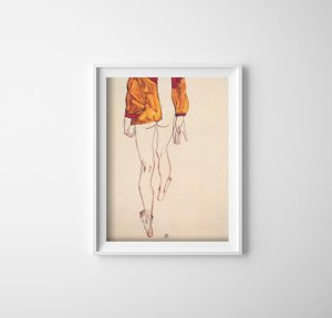 Plakat w stylu retro Reprodukcja obrazu Egon Schiele