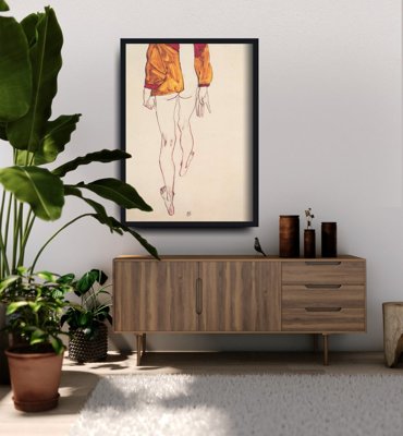 Plakat w stylu retro Reprodukcja obrazu Egon Schiele