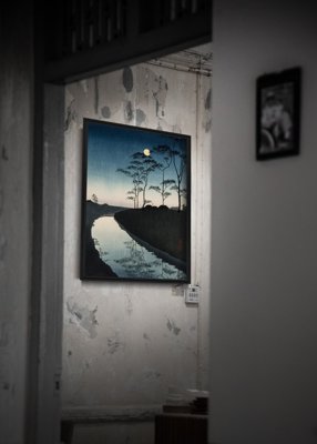 Plakat vintage Zmierzch autorstwa Koho Shody
