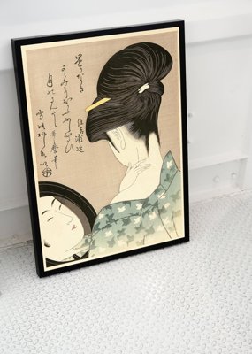 Plakat na ścianę Pudrowanie szyi Kitagawa Utamaro