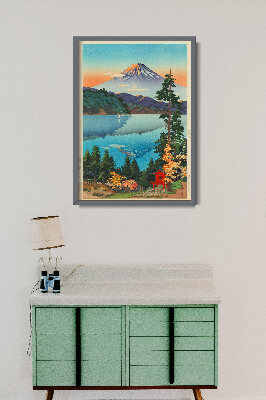 Plakat na ścianę Jezioro Ashi na wzgórzach Hakone