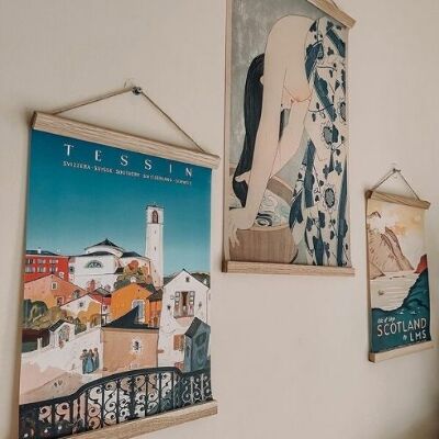 Retro plakat Kobieta w letniej szacie