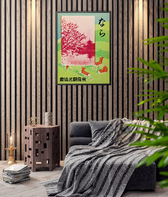 Plakat retro Drzewo wiśni Hiroshi Yoshida Ukiyoe