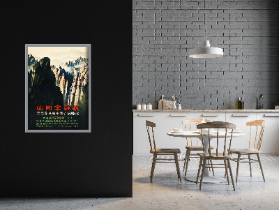 Plakat vintage do salonu Góra Kumgang