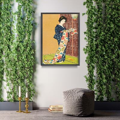 Plakat retro Kobieta w letnim kostiumie