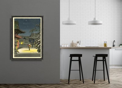 Plakat w stylu vintage Śnieg