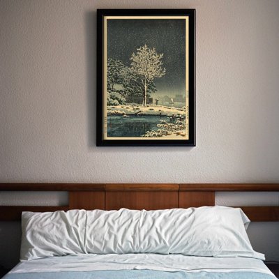 Plakat retro do salonu Lasy Tokio