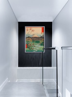 Plakat retro Równina Otsuki w prowincji Kai