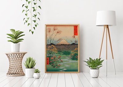 Plakat retro Równina Otsuki w prowincji Kai