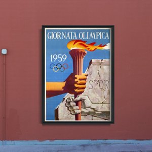 Plakat vintage Giornata Olimpica