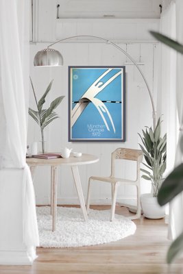 Plakat w stylu retro Igrzyska olimpijskie w Monachium Alfonso Hüppi