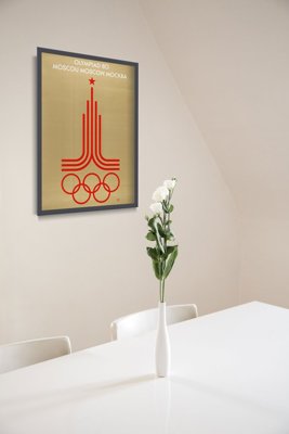 Plakatyw stylu retro Plakat na moskiewskie igrzyska olimpijskie
