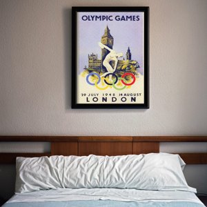Plakat retro Igrzyska Olimpijskie w Londynie