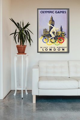 Plakat retro Igrzyska Olimpijskie w Londynie