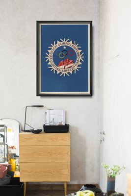 Plakat vintage Zimowe Igrzyska Olimpijskie Włochy