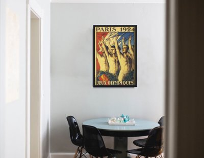 Plakat retro do salonu Igrzyska Olimpijskie w Paryżu