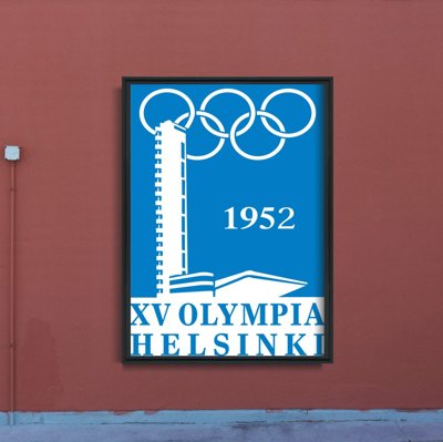 Plakat vintage do salonu Igrzyska Olimpijskie w Helsinkach