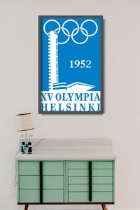 Plakat vintage do salonu Igrzyska Olimpijskie w Helsinkach