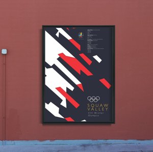 Plakat na ścianę Zimowe Igrzyska Olimpijskie Squaw Valley