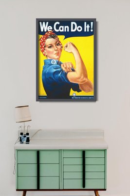 Plakat w stylu vintage Plakat We Can Do It