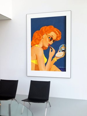 Plakat retro do salonu Okładka magazynu