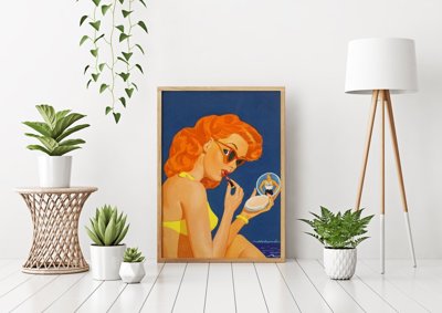 Plakat retro do salonu Okładka magazynu