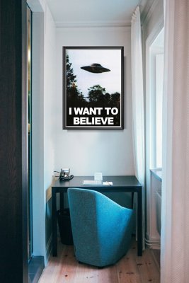 Plakat vintage do salonu Science fiction UFO