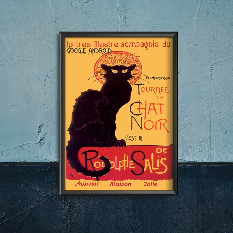 Plakat retro Rodolphe Salis Le Chat Noir
