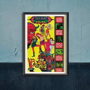 Plakat retro do salonu Acid Eaters