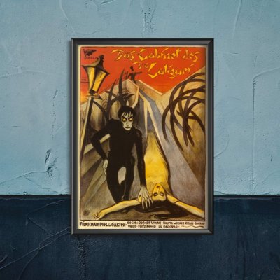 Plakatyw stylu retro Gabinet Dr Caligari