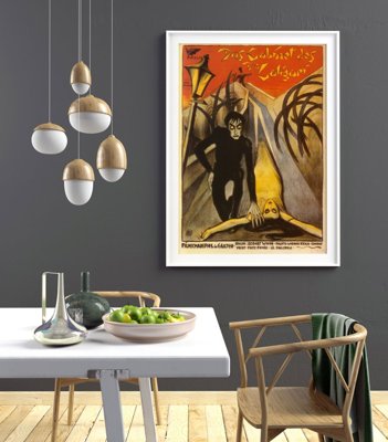 Plakatyw stylu retro Gabinet Dr Caligari
