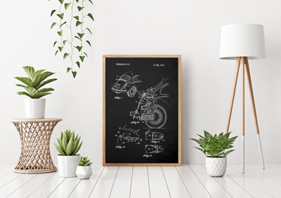 Plakat retro Patent VW Beetle