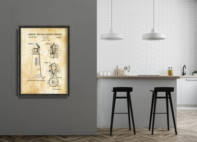 Plakat retro Lighthouse Neill Patent USA