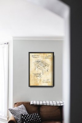 Retro plakat Stół do piłkarzyków Patent Patterson USA