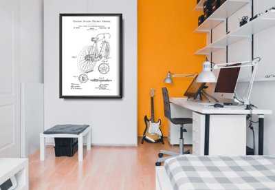 Plakat retro Rower Hentz USA