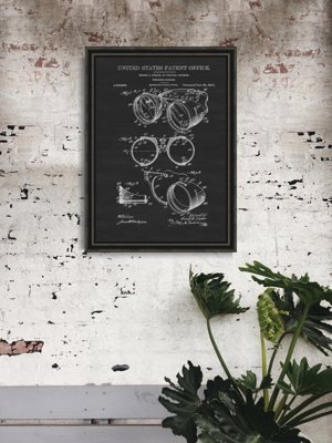 Plakat na ścianę Gogle spawalnicze Ihrcke Patent USA