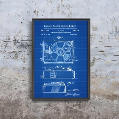 Plakat retro Gramofon USA