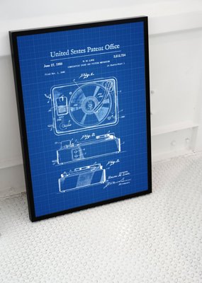 Plakat retro Gramofon USA